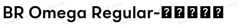 BR Omega Regular字体转换